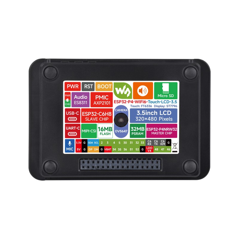 Waveshare ESP32-P4 Wi-Fi 6 Vis - Esp32 P4 评论和价格